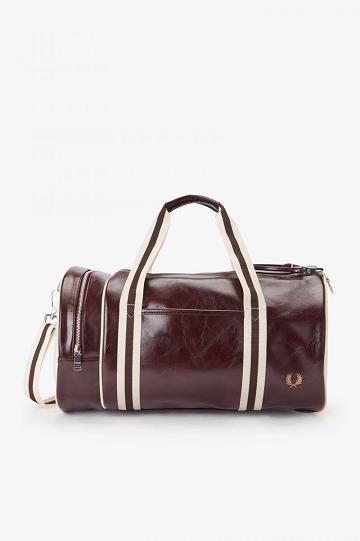 Red Fred Perry Classic Barrel Men's Bags | PH 1033VRWD